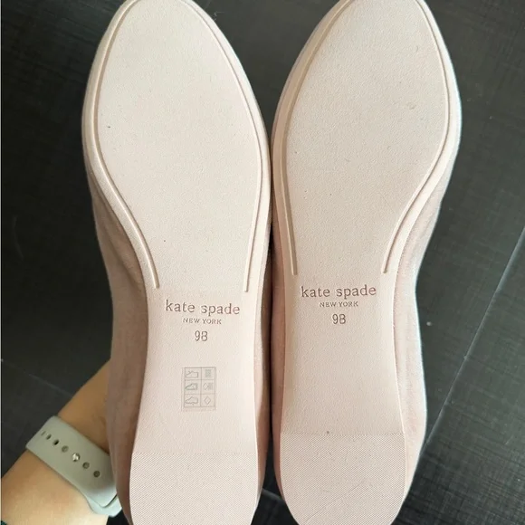 Kate Spade Blush Flats with Floral Detail - Picture 3 of 5